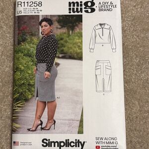 Simplicity plus size skirt sewing pattern
